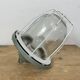 Green Industrial Bunker Cage Light from Polam Gdansk, 1970s