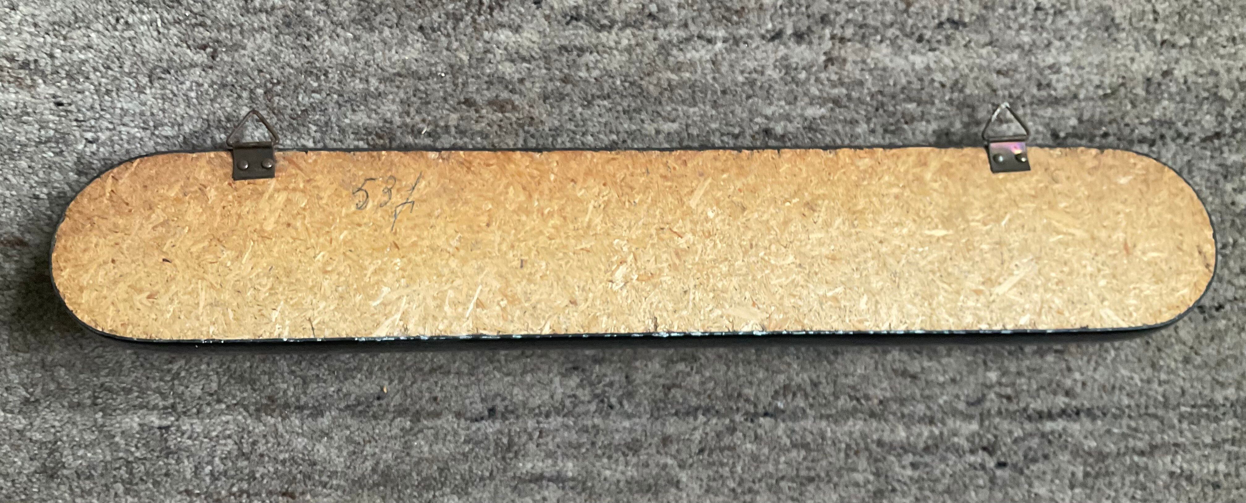 1960s towel rack in blue Formica