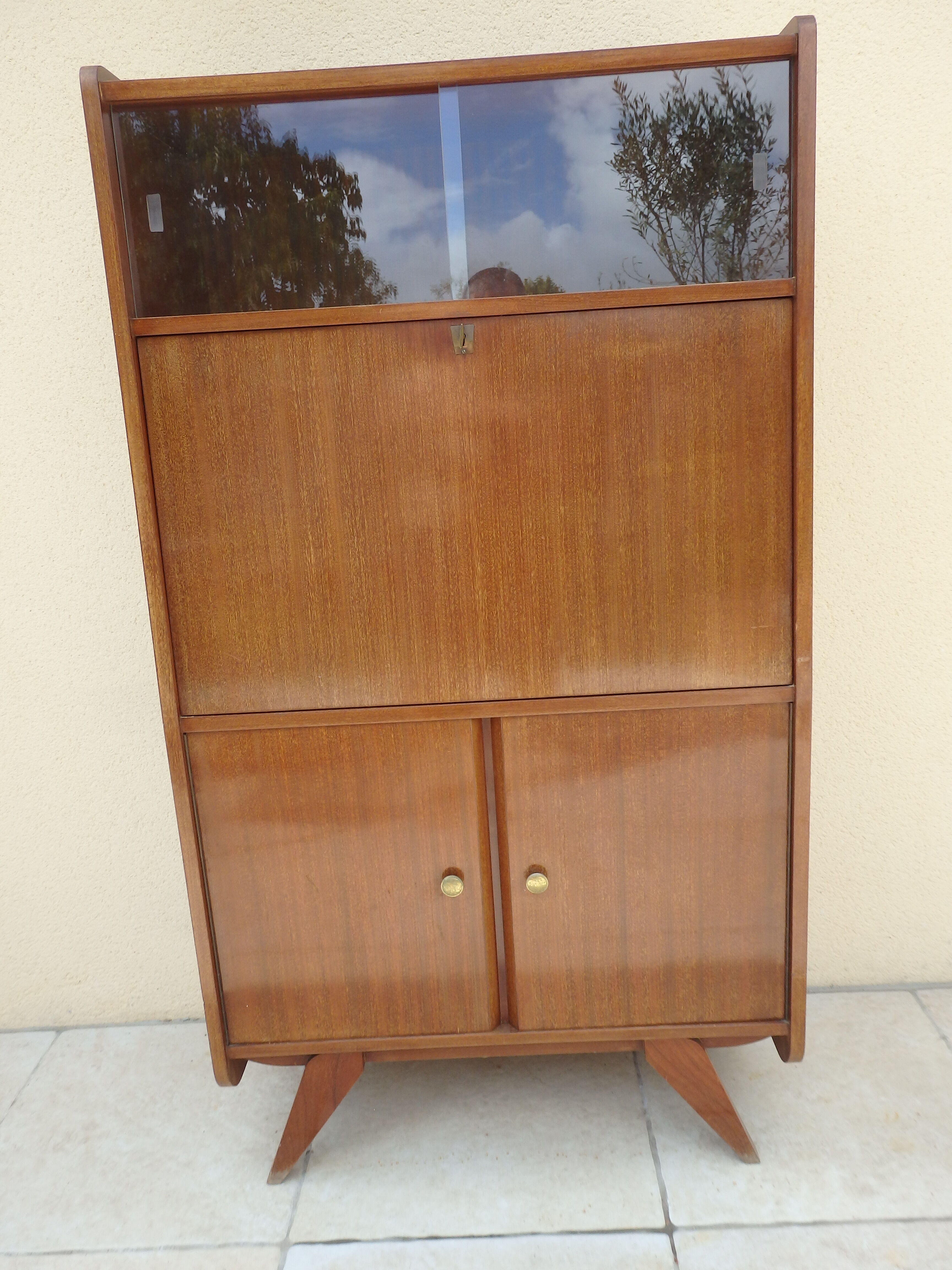 Vintage 60s desk display cabinet