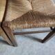 4 straw and wood chairs