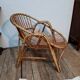 Vintage rattan armchair