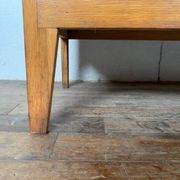 Commode à 4 tiroirs en chêne clair vintage des années 1950
