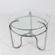 Table tubular steel and glass Czech Republic 1930 s vintage