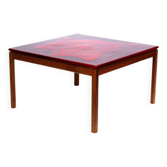 Scandinavian Modern Enameled Coffee Table by P. Törneman and David Rosén for NK