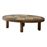 Coffee table in the style of Roger Capron