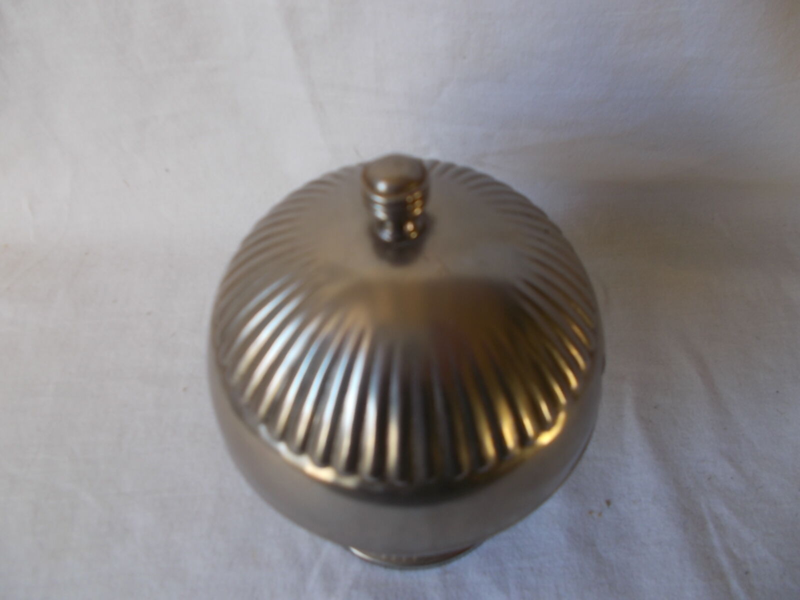 Metal sugar and blue glass