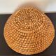 Woven straw basket
