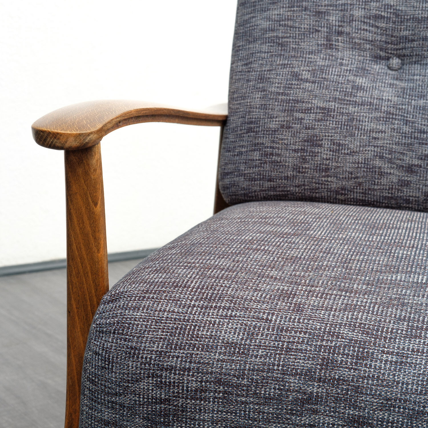 Double sofa bed from the 1950s new upholstery