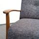 Double sofa bed from the 1950s new upholstery