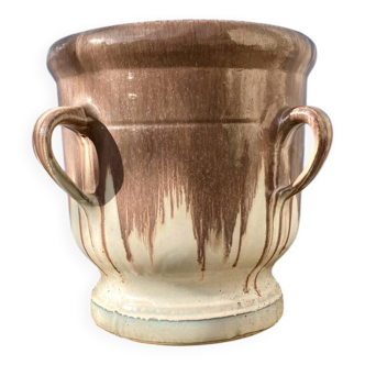 Varnished terracotta jar