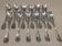 12 silver-plated metal ice cream scoops, Christofle silversmith, Chinon pattern