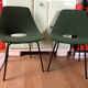 Pair of tonneau chairs by Guariche Pierre for Steiner. 50