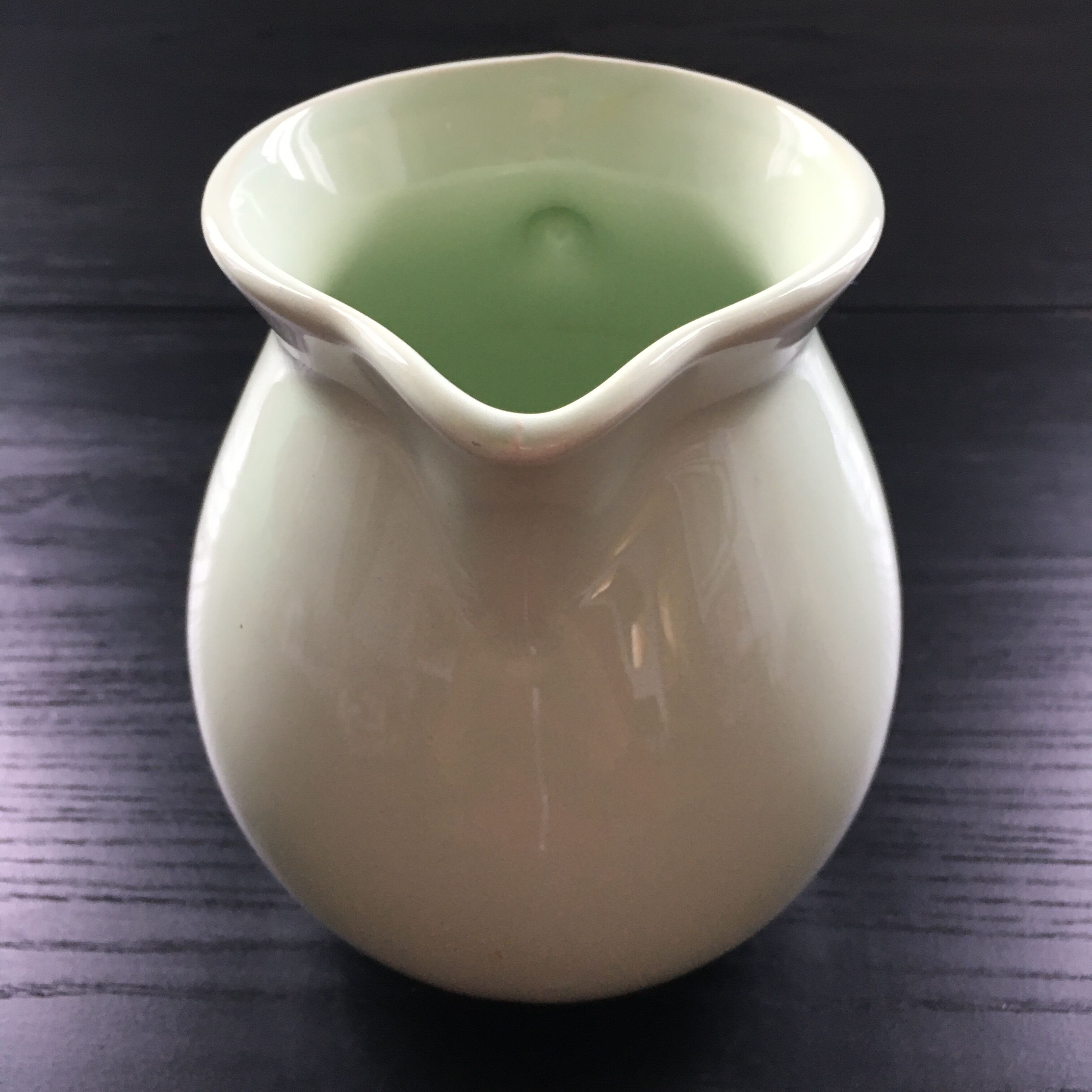 Almond green pitcher
