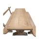 Monastery table with its custom benches.