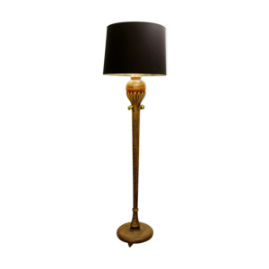 lampadaire en bois doré