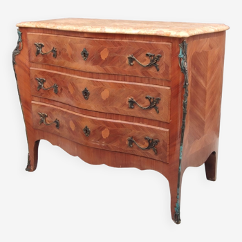 Ancienne commode galbée style Louis XV