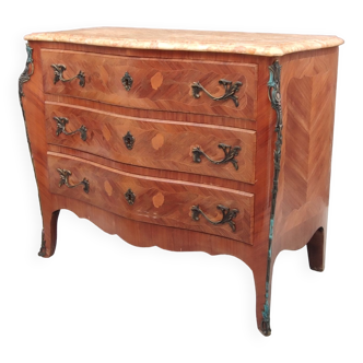 Ancienne commode galbée style Louis XV