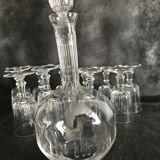 11 glasses and 1 wine carafe