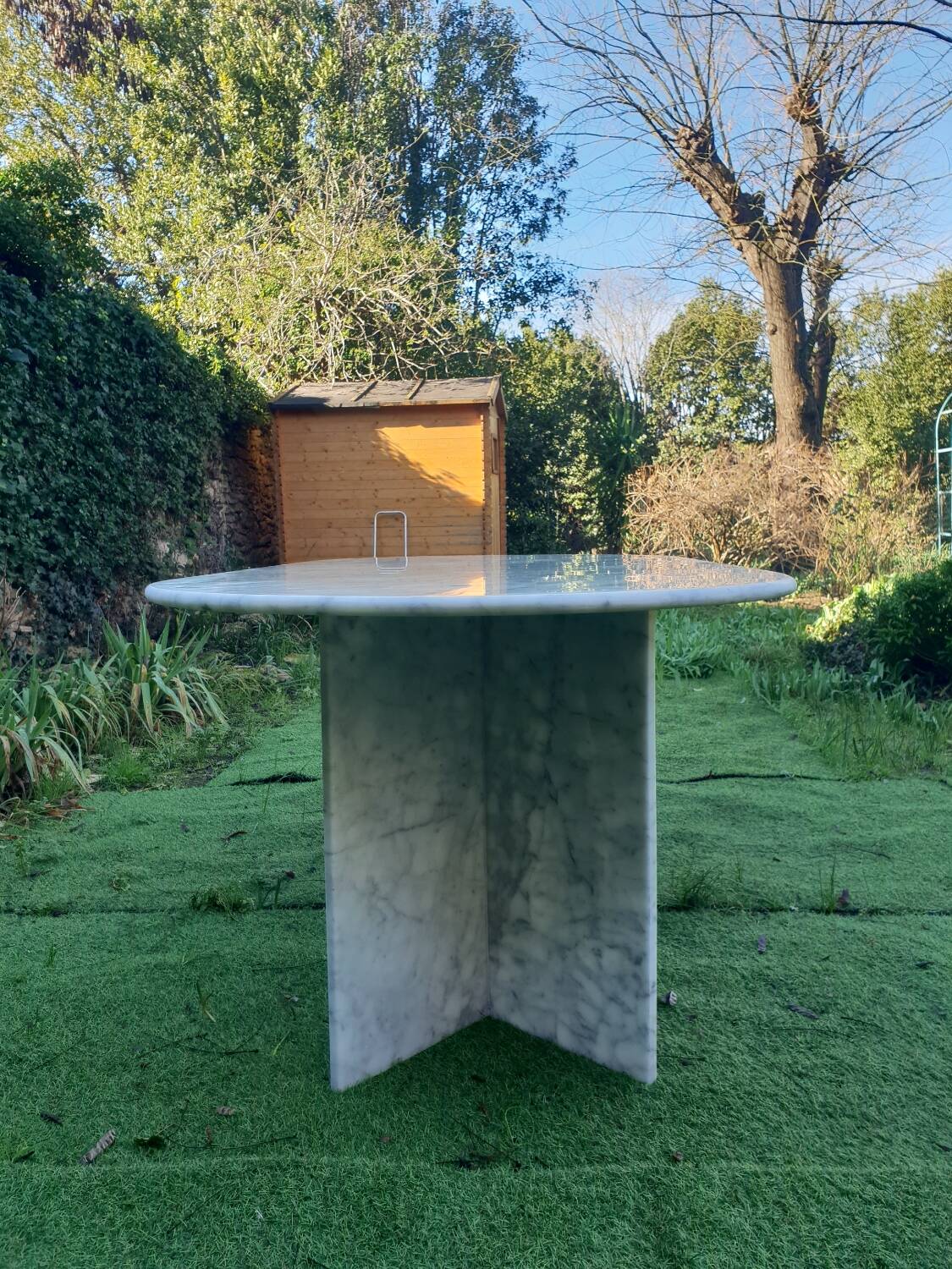 Marble dining table 1980