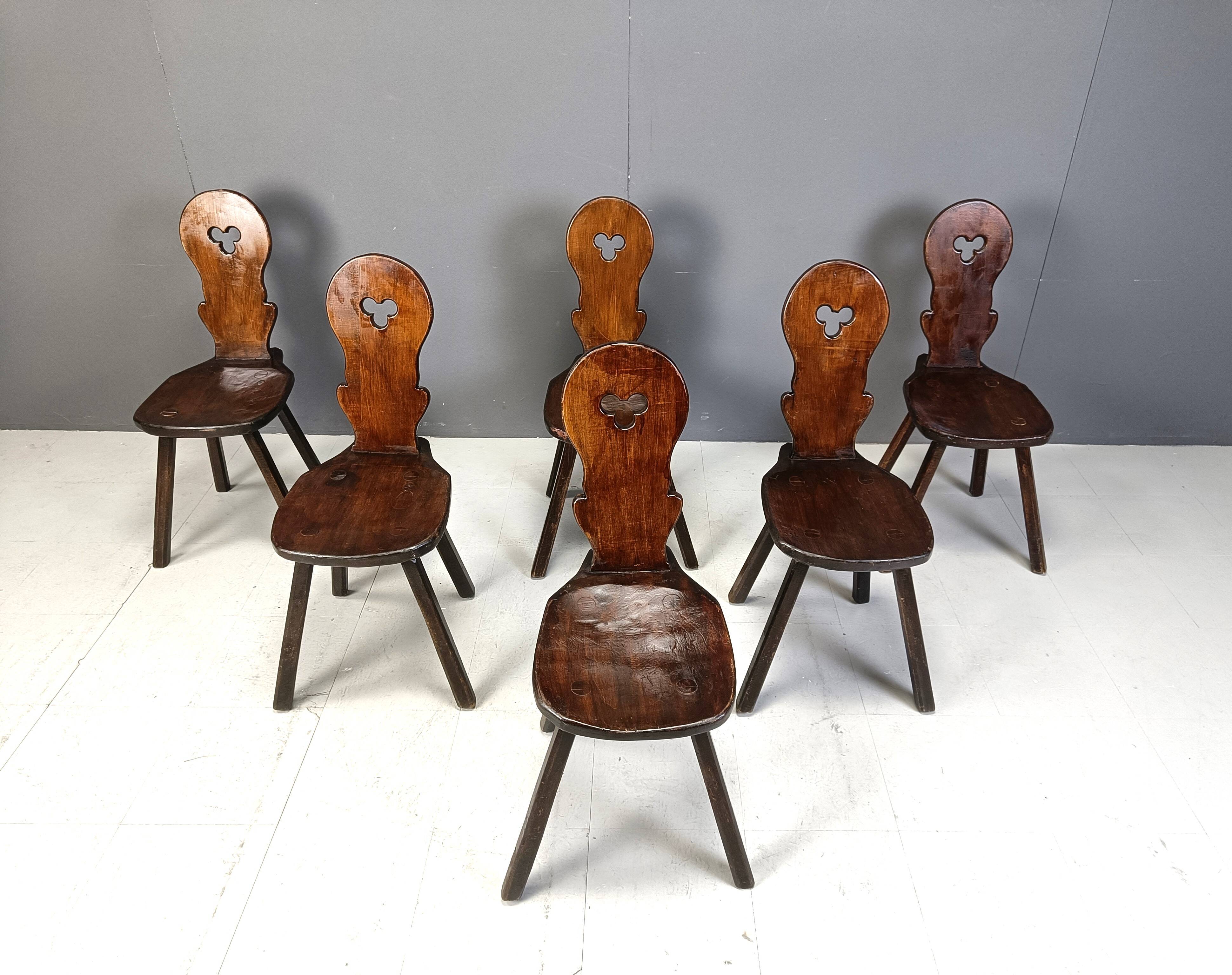 Vintage brutalist chairs, 1960s