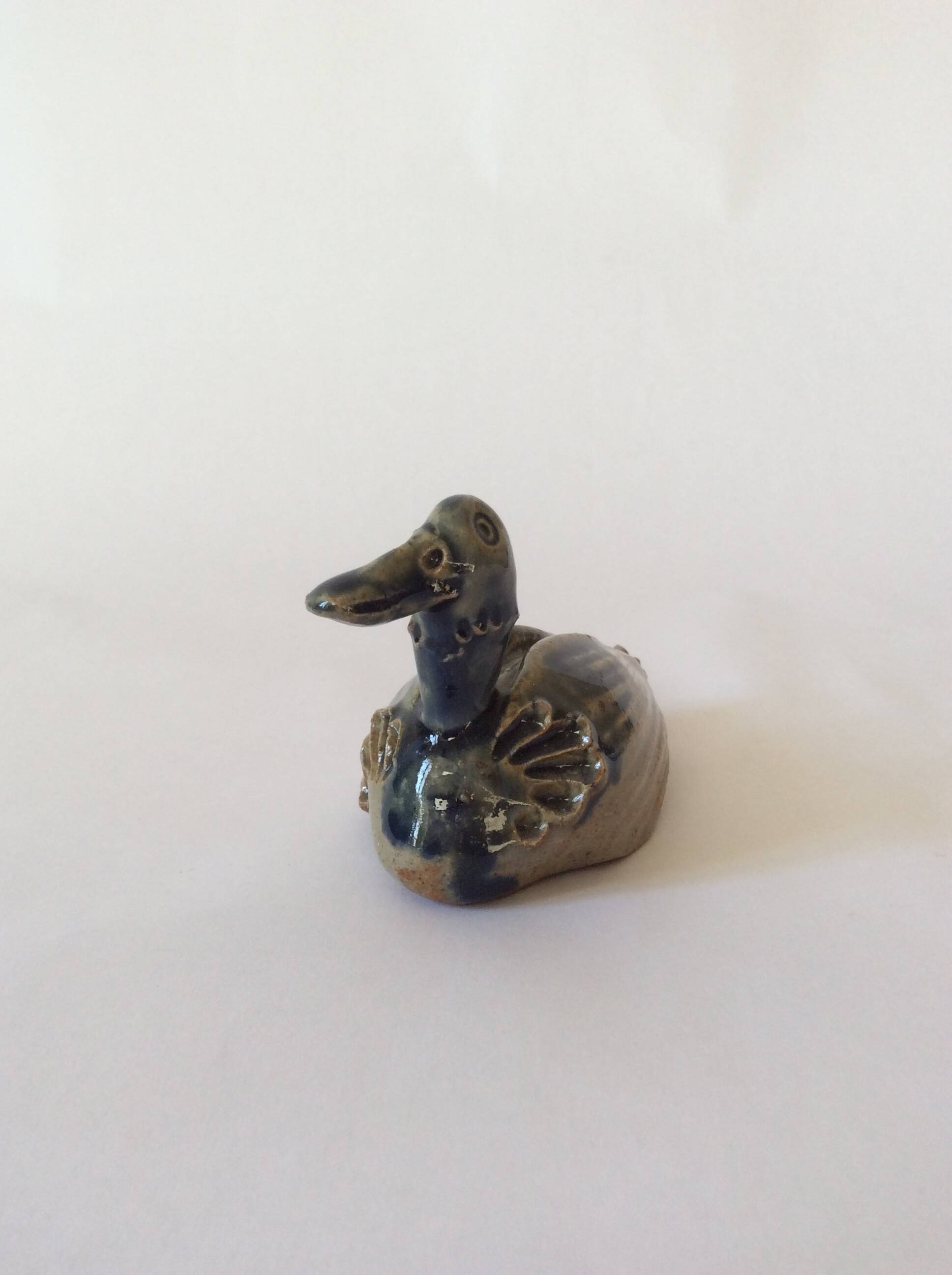 Vintage stoneware duck