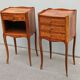 Pair of Louis XV style bedside tables by Haentges Frères.