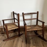 Paire de fauteuils à bascule enfant