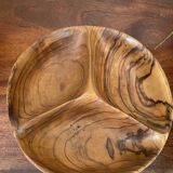 Plat en bois d’olivier vintage