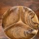 Vintage olive wood dish