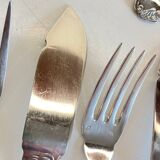 PLATIL 12 Couverts à Poisson  Métal Argenté