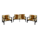 Ensemble canapé et 2 fauteuils scandinave