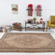 Classic floral brown vintage  rug