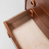 Midcentury Danish baby chest of 5 drawers in teak