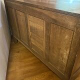 Important Louis XV style walnut sideboard.