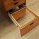 Executive desk with nine drawers and pull-out surface, teak veneer, Nipu, Denmark, 1970s