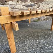 Table basse style scandinave Pin vintage 1970 déco bohème