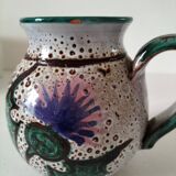 Pitcher with thistle motif by André Georges Pougues les Eaux