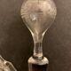 Pair of ancient decanters made of Baccarat crystal, Greek friezes