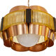 Copper pendant light by Werner Schou for Coronell Elektro. Denmark 1960s