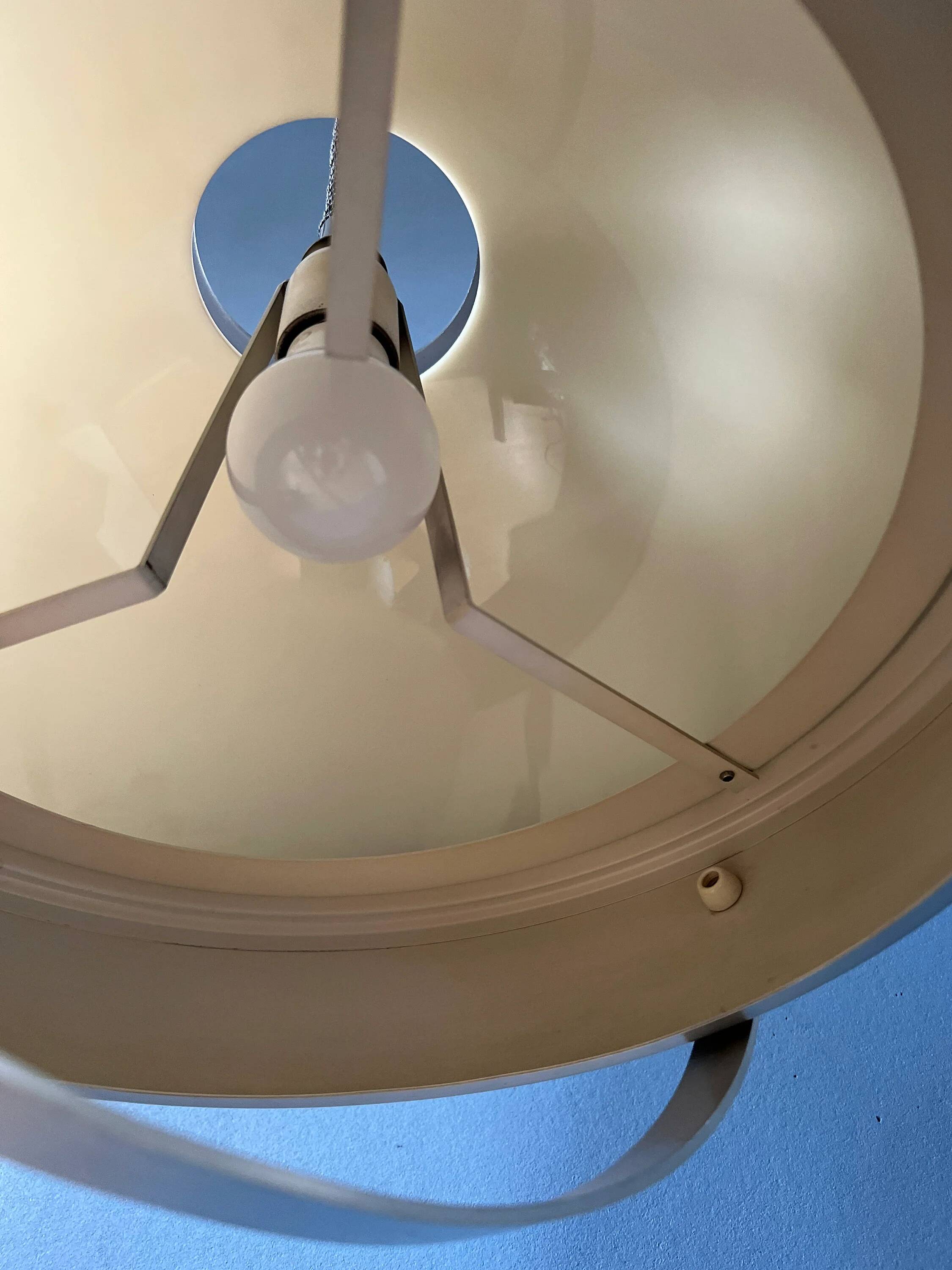 Suspension Space Age Mid-Century Lakro - adjustable height lamp from the 70s