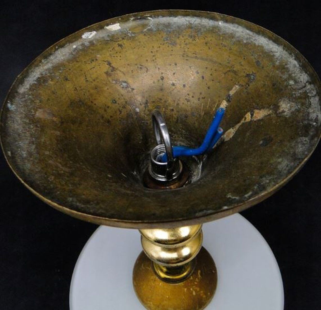Lampe à pendentif de style Art Déco, Pologne, années 1950