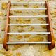 Vintage oak towel rack/wall-mounted bracket, circa 1970s