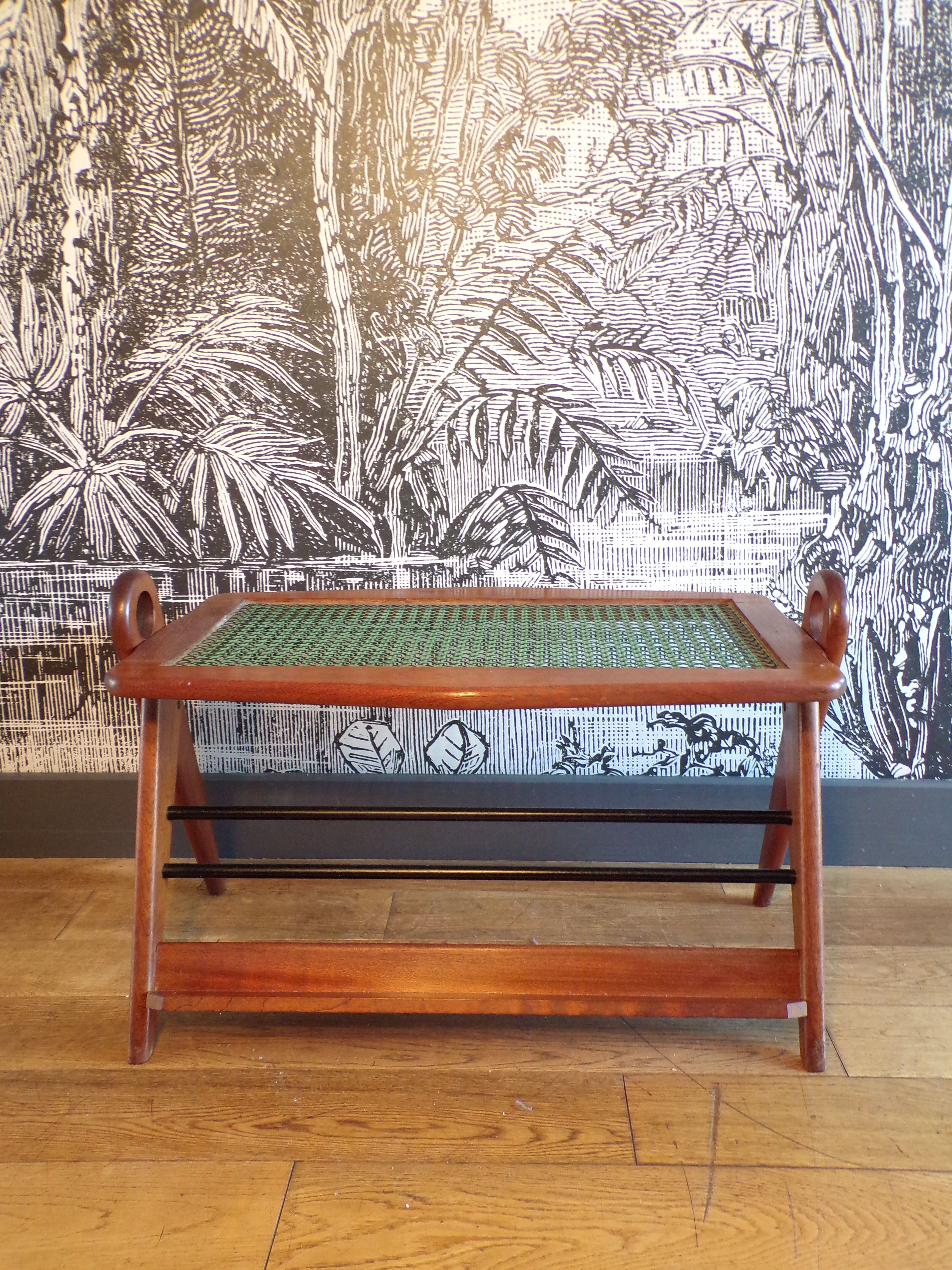 Scandinavian magazine coffee table in teak