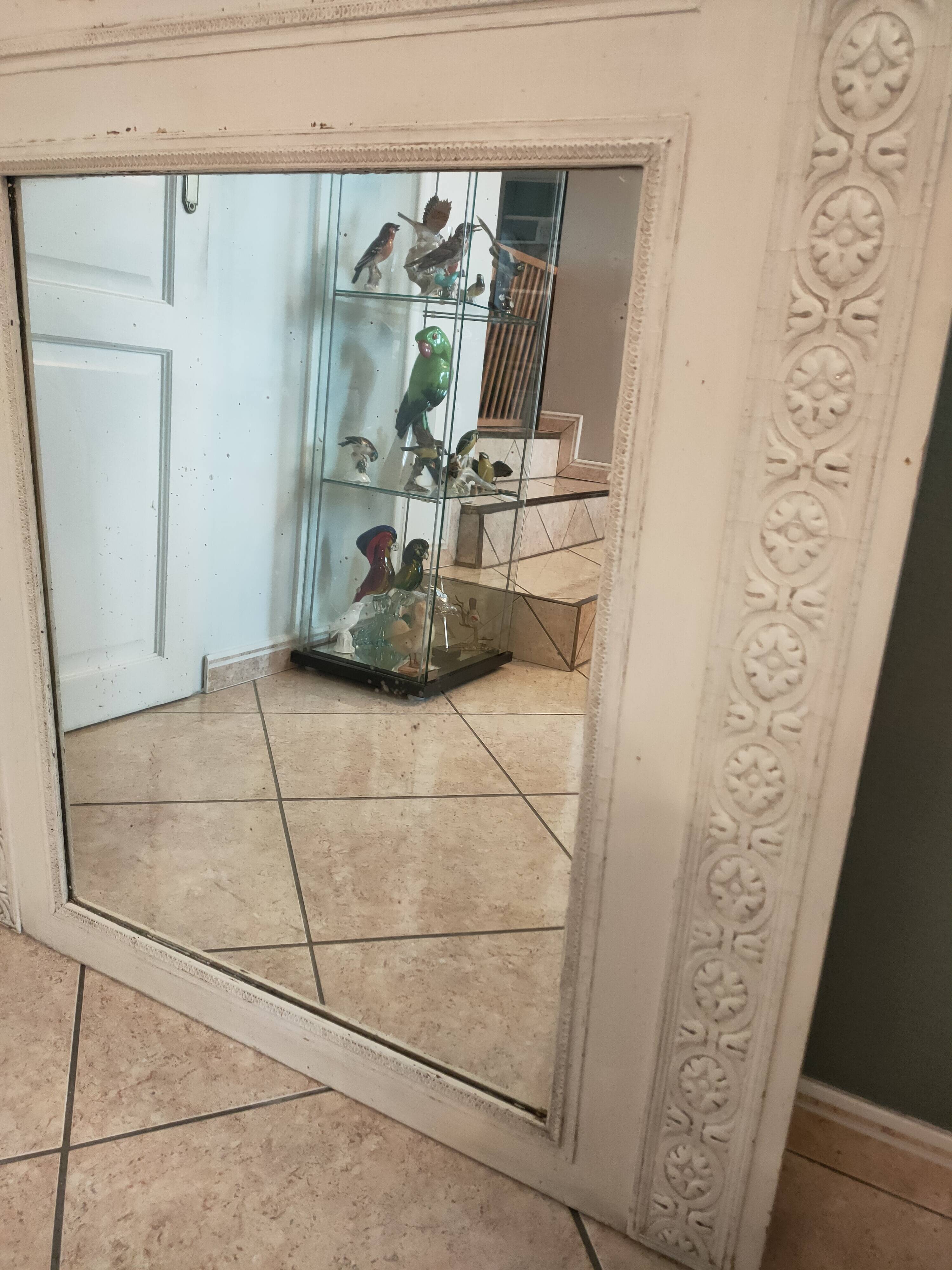 trumeau mirror from the 1920s in painted wood