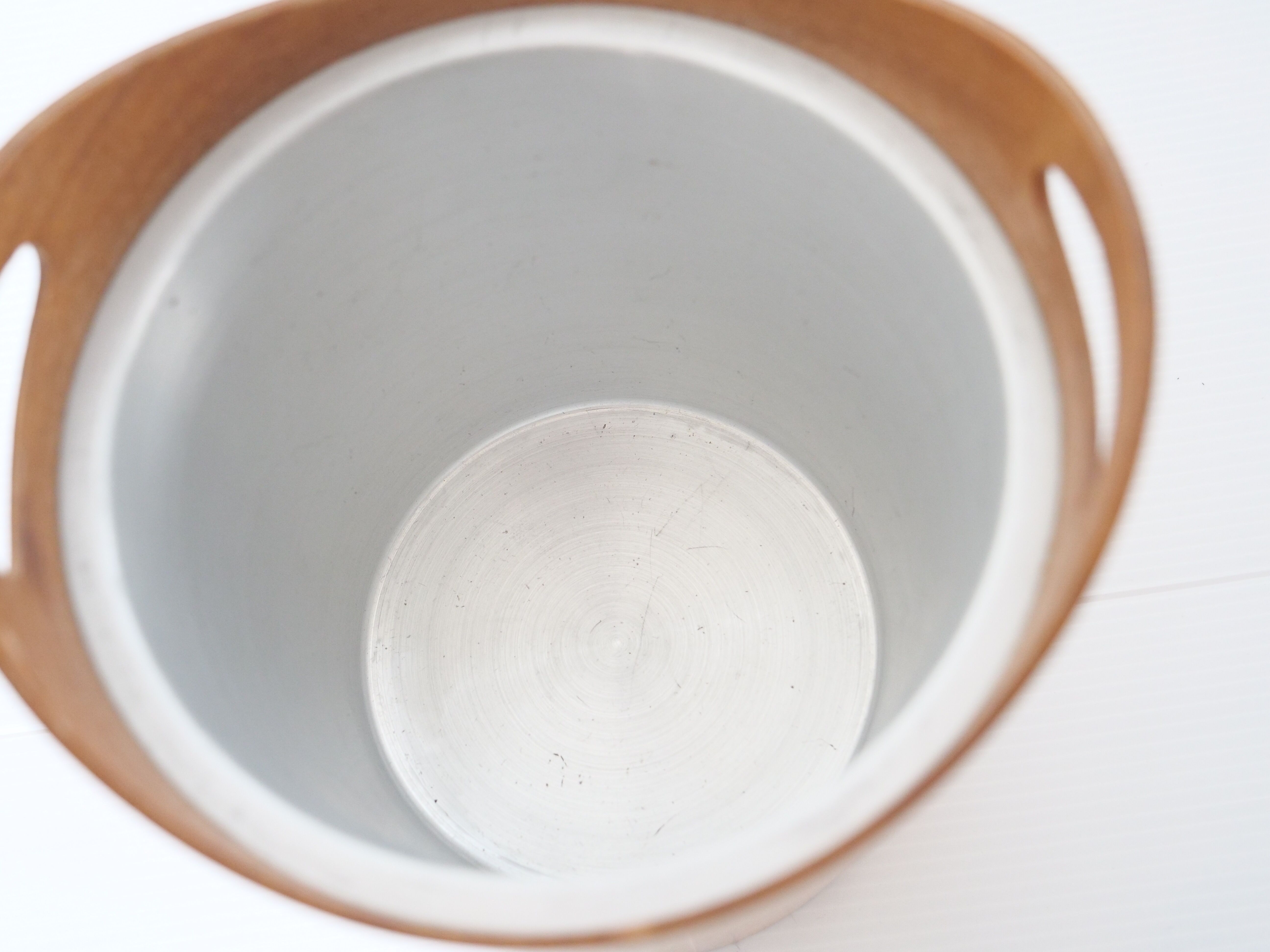 Scandinavian teak ice bucket