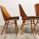Dining chairs by radomir hoffman for ton, 1950s, set of 4