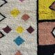 large new multi-colored Berber beni ourain rug 180x280 cm