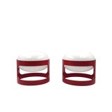 Joe Colombo, space age set of 2 mod. KD27 table lamps, Kartell Italy 1970s