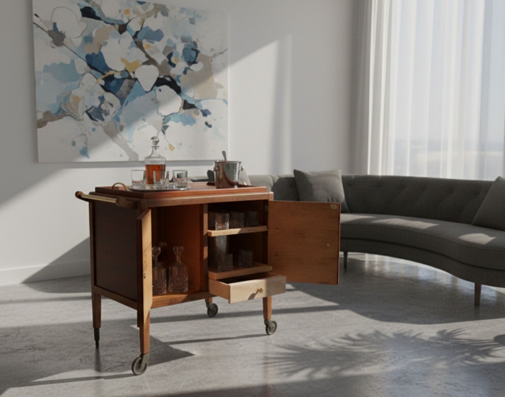 Desserte style Art Déco 1930 - Signée Gauthier Poinsignon Nancy