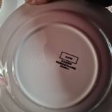 Set of 17 vintage Sarreguemines plates – Capri Ligoin model – orange